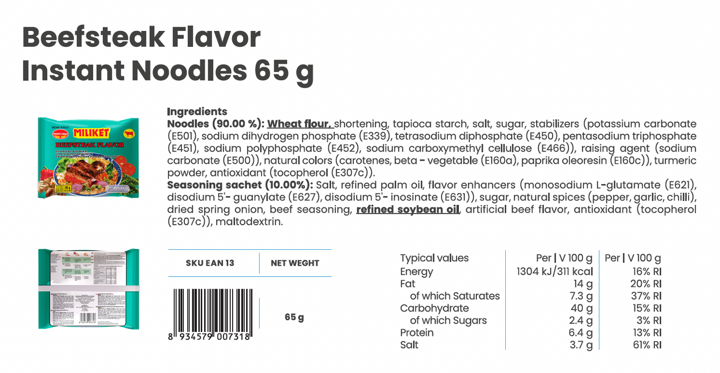 Mi Instant-Nudeln 24x65g