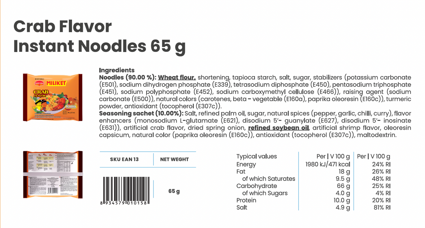 Mi Instant-Nudeln 24x65g