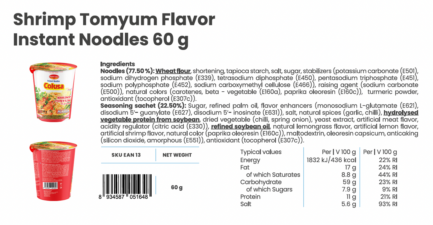 Mi Ly Instant-Nudeln im Becher 24x65g