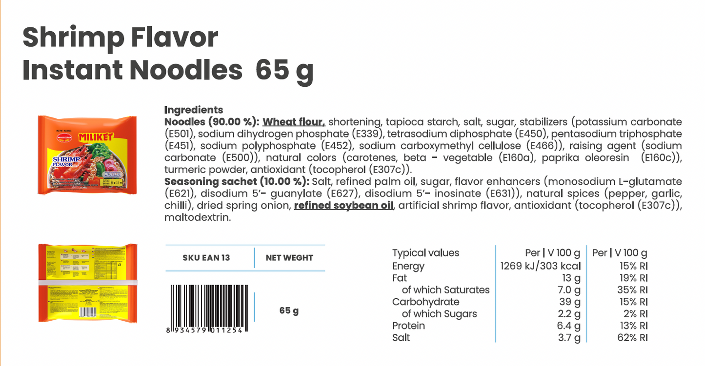 Mi Instant-Nudeln 24x65g