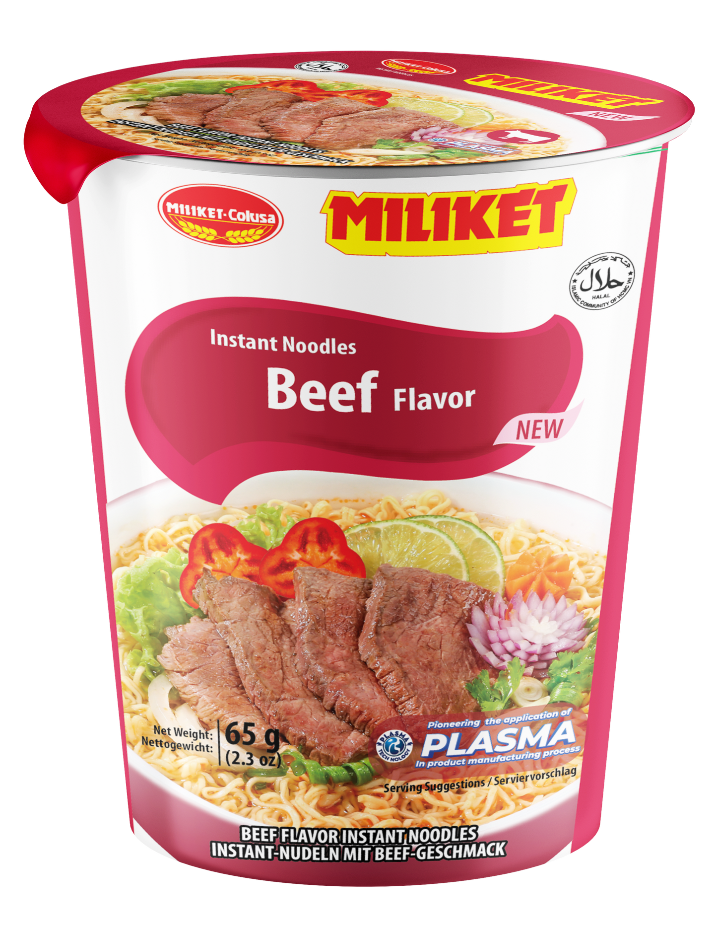 Mi Ly Instant-Nudeln im Becher 24x65g